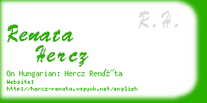 renata hercz business card